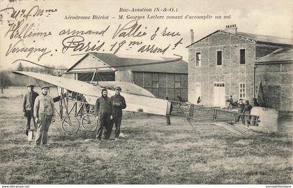78 - YVELINES - BUC - Thème Aviation- aérodrome Blériot - Georges Leclerc venant d'accomplir un vol- superbe -10548