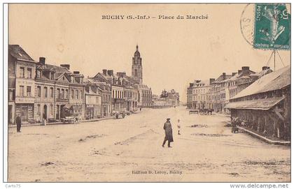 Buchy 76 -  Place du Marché - Editeur Leroy à Buchy