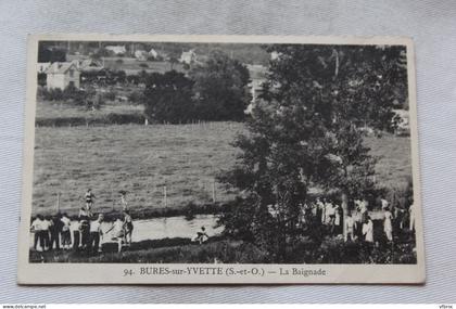 Cpa 1947, Bures sur Yvette, la baignade, Essonne 91
