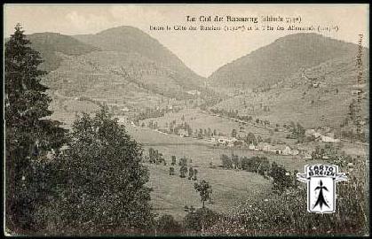 88 Bussang - Le Col de Bussang (altitude 734 m)  Entre la Côte des Russiers (1192 m) et la Tête des Allemands (1015 m)