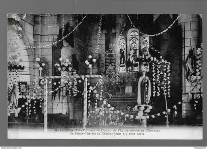 86 buxerolles choeur de l'église pavoisé en l'honneur de ste thérèse 15 aout 1931
