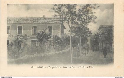 .CPA FRANCE 84 " Cabrières d'Avignon, Ecole de filles"