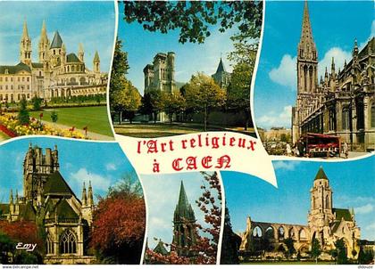 14 - Caen - L'Art Religieux à Caen - Multivues - Carte Neuve - CPM - Voir Scans Recto-Verso