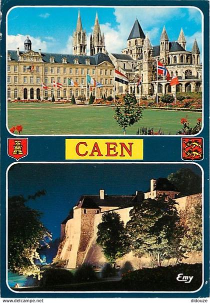 14 - Caen - Multivues - Flamme Postale de Caen - CPM - Voir Scans Recto-Verso