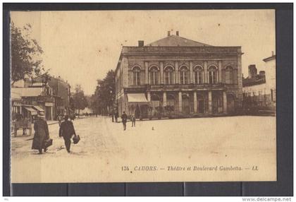 46 - Cahors - Théatre et Boulevard Gambetta