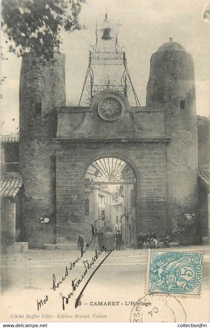 CPA FRANCE 84 " Camaret, L'horloge"