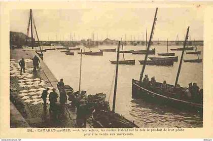 29 - Camaret sur Mer - Retour de Peche - Pecheurs - Animée - Bateaux - CPA - Voir Scans Recto-Verso