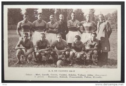 06 Cannes A. S. DE CANNES 1936-37 sport football sépia    D06D  K06029K  C06029C RH015561