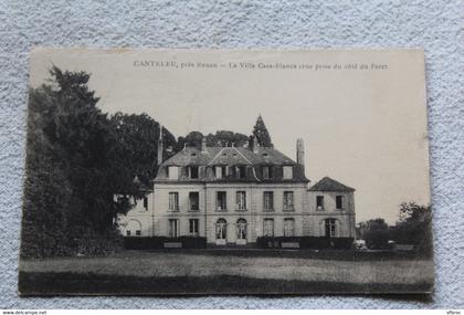 Cpa 1923, Canteleu, la villa casa blanca, vue prise du côté du parc, Seine maritime 76