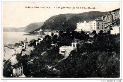 CP, 06, CAP D'AIL, EDEN-HOTEL, Vue Général du Cap d'Ail, Vierge