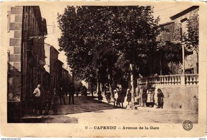 CPA CAPENDU Avenue de la Gare (618191)