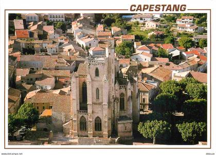 34 - Capestang - La cathédrale - Vue aérienne - CPM - Carte Neuve - Voir Scans Recto-Verso