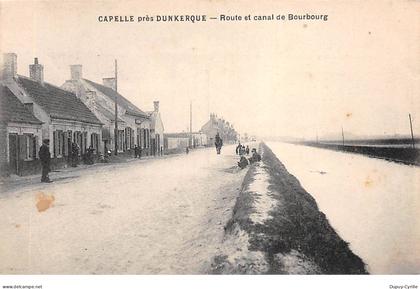 CAPELLE près DUNKERQUE - Route et Canal de Bourbourg - très bon état