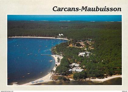 33 - Carcans - Maubuisson - U.C.P.A. Bombannes - Sur le plus grand lac de France. Au fond, l'océan Atlantique - Vue aéri