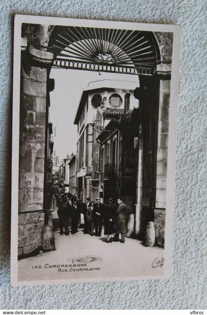 Cpsm 1937, Carcassonne, rue Courtejaire, Aude 11
