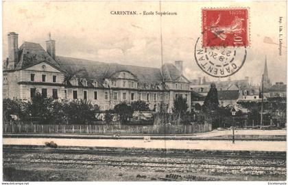 CPA Carte Postale France Carentan Ecole supérieure 1907  VM77352