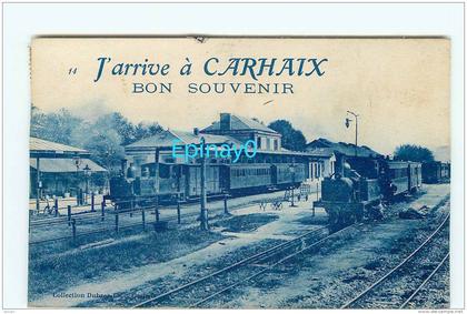 Br - 29 - CARHAIX - PLOUGUER - la gare - bon souvenir - édition Artaud