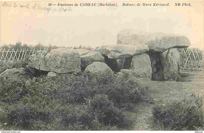 56 - Carnac - Environs de Carnac - Dolmen de Mané Kerioned - CPA - Voir Scans Recto-Verso