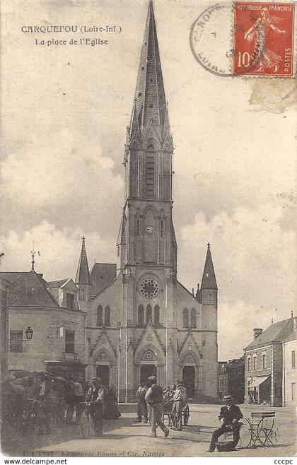 CPA Carquefou La Place de l'Eglise