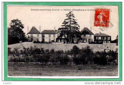 CARRIERES sous POISSY --  Château Champfleury et ...