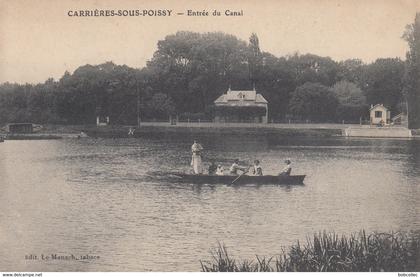 CARRIERES-SOUS-POISSY: Entrée du Canal