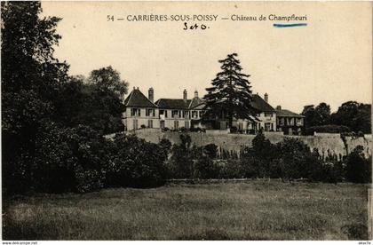 CPA AK CARRIERES-sous-Poissy - Chateau de Champfleuri (453154)