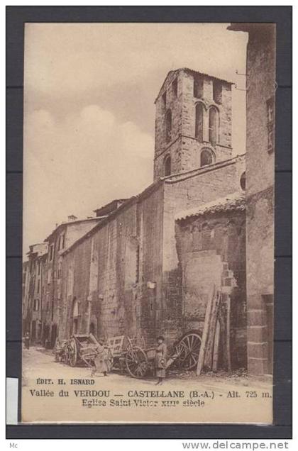 04 - Castellane - Eglise Saint Victor - animée