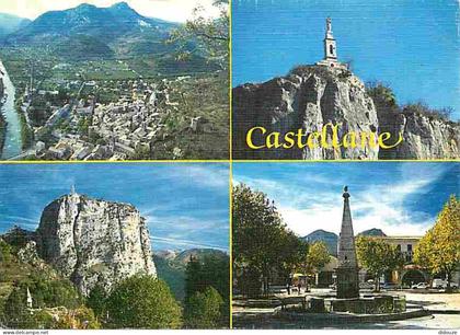 04 - Castellane - Multivues - Flamme Postale de Castellane - CPM - Voir Scans Recto-Verso