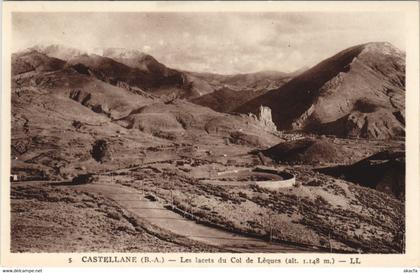 CPA CASTELLANE - Les lacets du Col de Léques (143093)