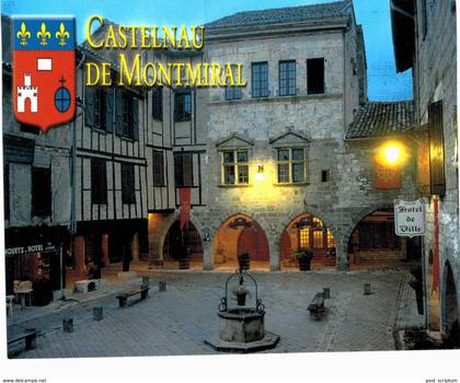 Castelnau de Montmirail - la place et ses couverts