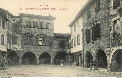 Castelnau de Montmirail, la Place (scan recto-verso) KEVREN0151