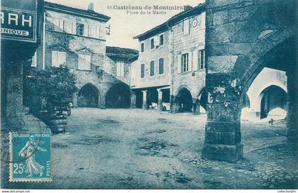 / CPA FRANCE 81 "Castelnau de Montmirail, place de la mairie"