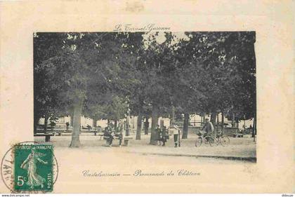 82 - Castelsarrasin - Promenade du Château - Animée - CPA - Oblitération ronde de 1913 - Voir Scans Recto-Verso
