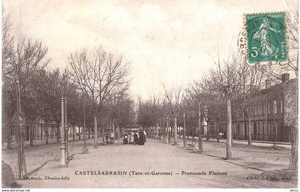 Carte Postale  ANCIENNE de CASTELSARRASIN - Promenade Flamens