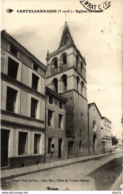 CPA CASTELSARRASIN Église St-JEAN (89661)