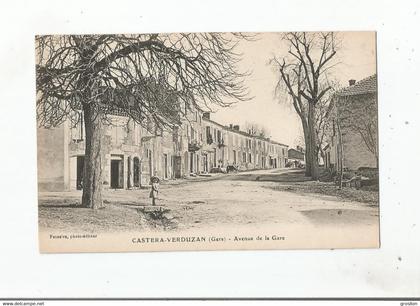 CASTERA VERDUZAN (GERS) AVENUE DE LA GARE (FILLETTE )