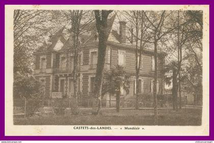 * CASTETS DES LANDES - Villa Mondésir - Photo VIGNES - 1945