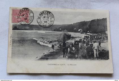 Cpa 1905, Caudebec en Caux, le Mascaret, Seine maritime 76