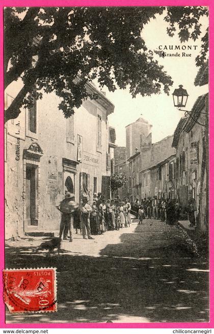 Caumont sur Durance - Grande Rue - Epicerie - Pâtisserie - Animée - Collection L.A. - 1907