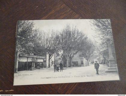 CPA 84 Vaucluse Caumont sur Durance place de la mairie TBE