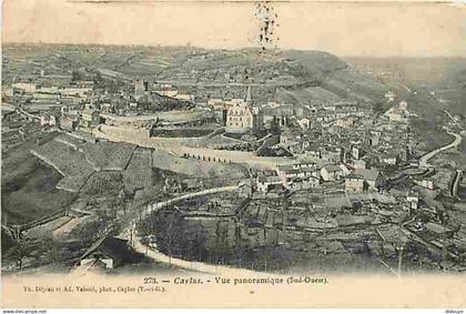 82 - Caylus - Vue panoramique  - CPA - Voir Scans Recto-Verso