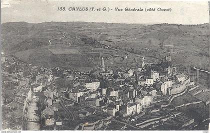 CPA Caylus Vue Générale côté Ouest