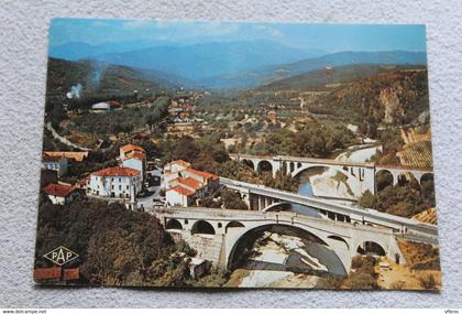 Cpm 1982, Ceret, les trois ponts, au fond le Canigou, Pyrénées orientales 66