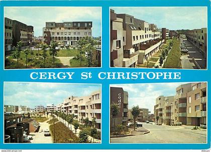 95 - Cergy Pontoise - Cergy - Saint Christophe - La Sébille - Multivues - Automobiles - CPM - Voir Scans Recto-Verso