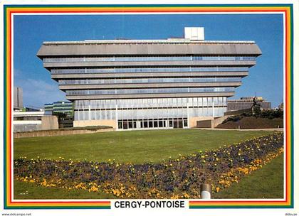 95 - Cergy Pontoise - La Préfecture - Fleurs - CPM - Voir Scans Recto-Verso