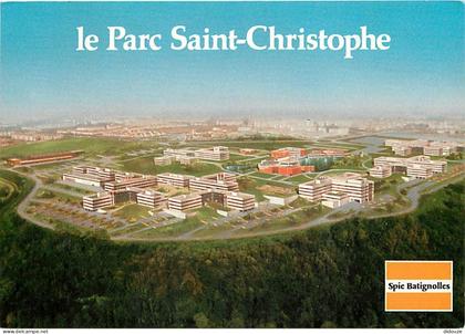 95 - Cergy Pontoise - Le Parc Saint Christophe - Carte Publicitaire Spie Batignolles - Carte Neuve - CPM - Voir Scans Re