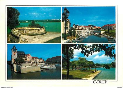 95 - Cergy Pontoise - Multivues - Le Port de Cergy et les Étangs - CPM - Voir Scans Recto-Verso