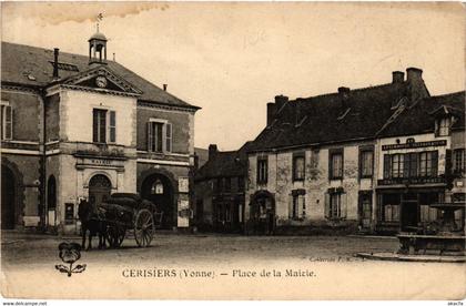 CPA CERISIERS - Place de la Mairie (357982)