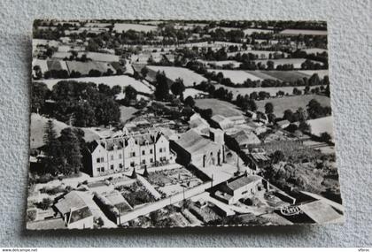 Cpm 1959, environs de Cerizay, vie aérienne de l'abbaye de Beauchêne, Deux Sèvres 79