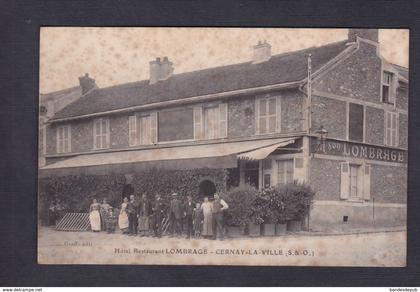 Cernay la Ville (78) Hotel Restaurant Lombrage ( animée Ed. Graffe)